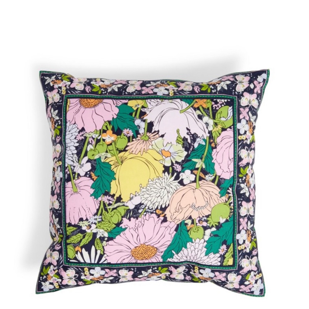 Ver Bradley Women’s Recycled Cotton Decorative Throw Pillow Bloom Bloom